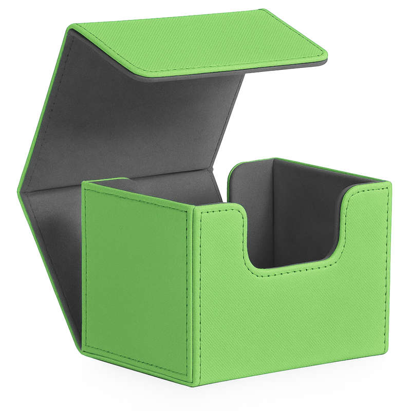 Level Up | Premium Sideloading Deck Box | Light Green/Grey