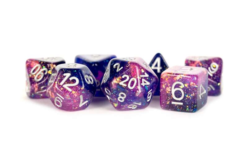Eternal Purple & Blue - 16mm Resin Dice Set