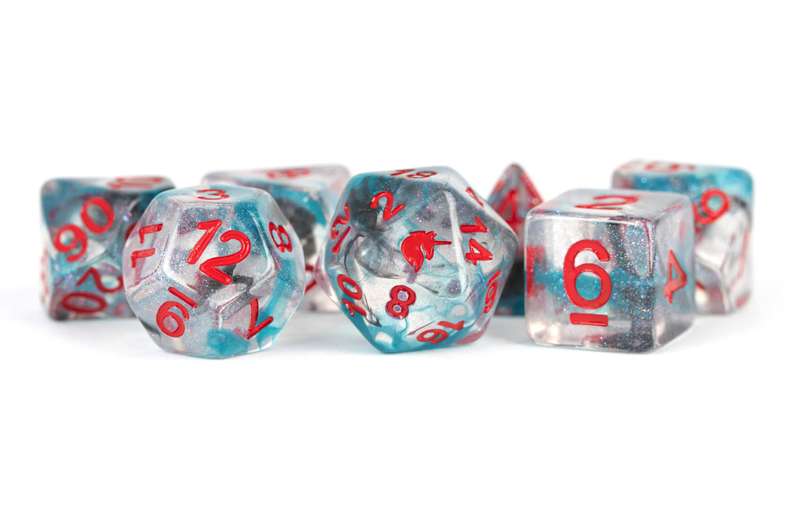 Unicorn Battle Wounds - 16mm Resin Dice Set