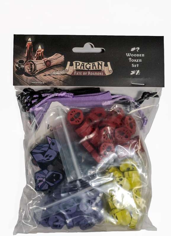Pagan: The Fate Of Roanoke Wooden Token Kit