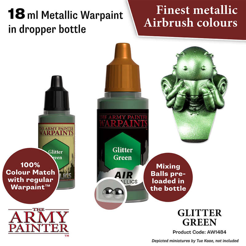 Warpaints Air Metallics: Glitter Green