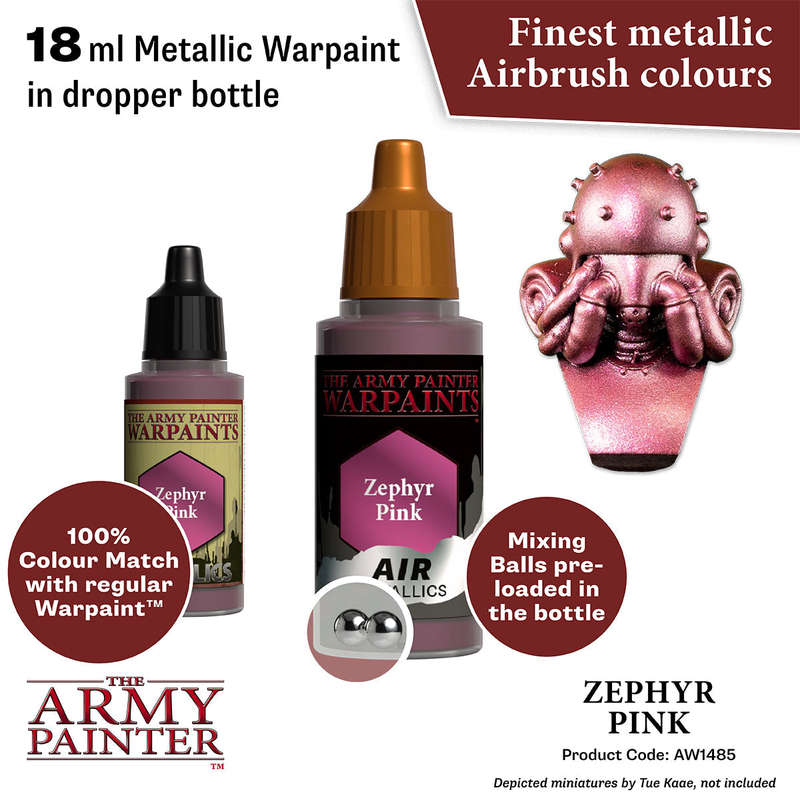 Warpaints Air Metallics: Zephyr Pink