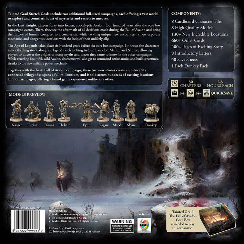 Tainted Grail: Fall of Avalon - Stretch Goals