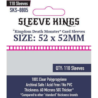 Sleeve Kings | Kingdom Death Monster Card Sleeves (Size 52 x 52 mm)