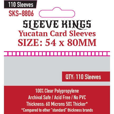 Sleeve Kings | Yucatan Card Sleeves (Size 54 x 80 mm)