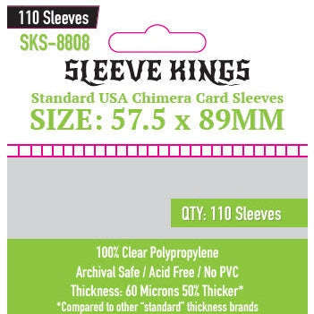 Sleeve Kings | Standard USA Chimera Card Sleeves (Size 57.5 x 89 mm)
