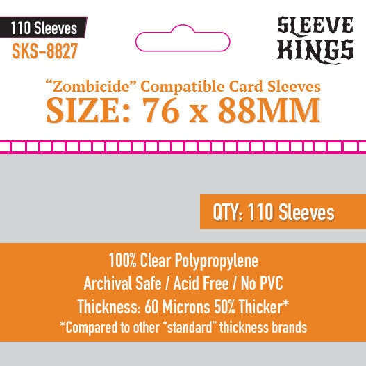 Sleeve Kings | Zombicide Compatible Sleeves (76 x 88mm)