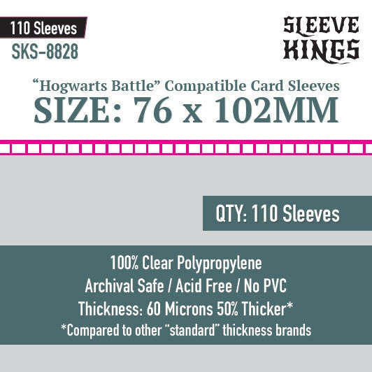 Sleeve Kings | Hogwarts Battle Large Sleeves (76 x 102mm)