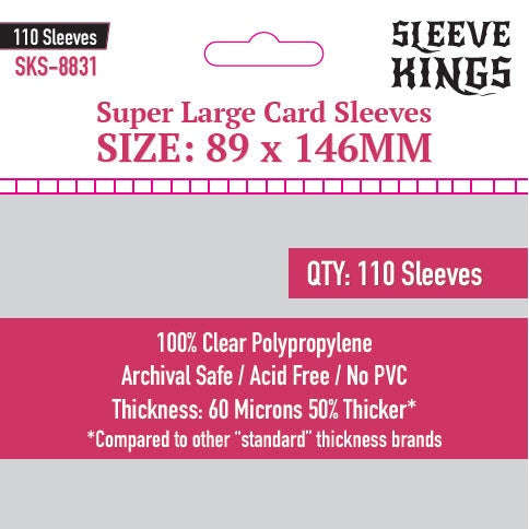 Sleeve Kings | Super Large Sleeves (89 x 146mm)