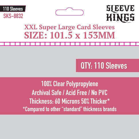 Sleeve Kings | XXL Super Large Sleeves (Size 101.5 x 153 mm)