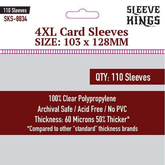 Sleeve Kings | 4XL Sleeves (103 x 128mm)