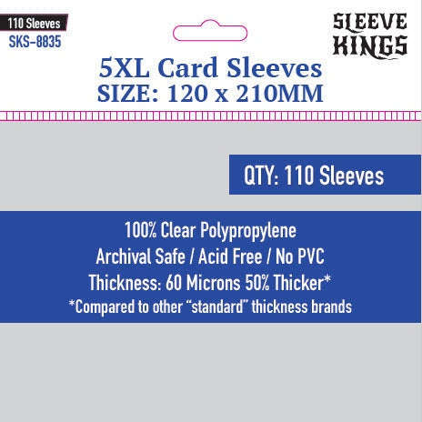 Sleeve Kings | 5XL Sleeves (120 x 210mm)