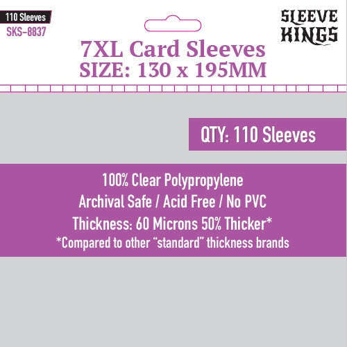 Sleeve Kings | 7XL Sleeves (130 x 195mm)