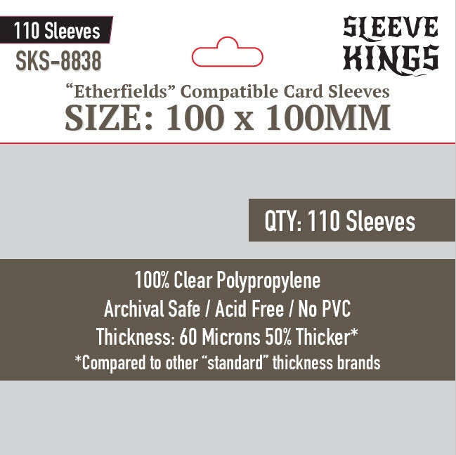 Sleeve Kings | Etherfields Compatible Sleeves (100 x 100mm)