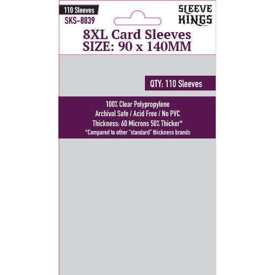 Sleeve Kings | 8XL Sleeves  (90 x 140mm)