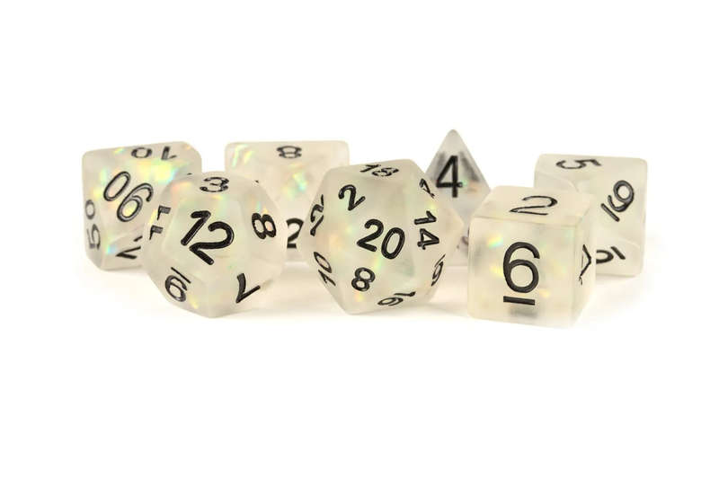 Icy Opal: Clear - 16mm Resin Dice Set