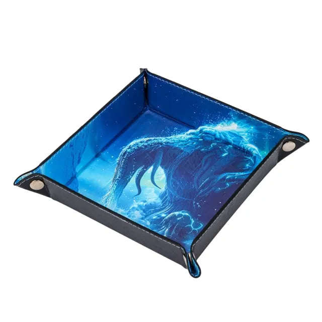 Foldable Dice Tray | Kraken | Blue