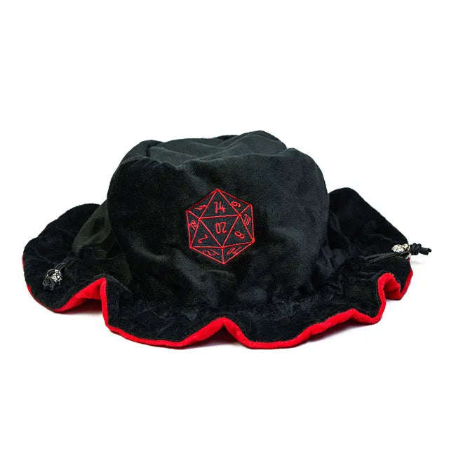 Flannel Drawstring Dice Bag | Black