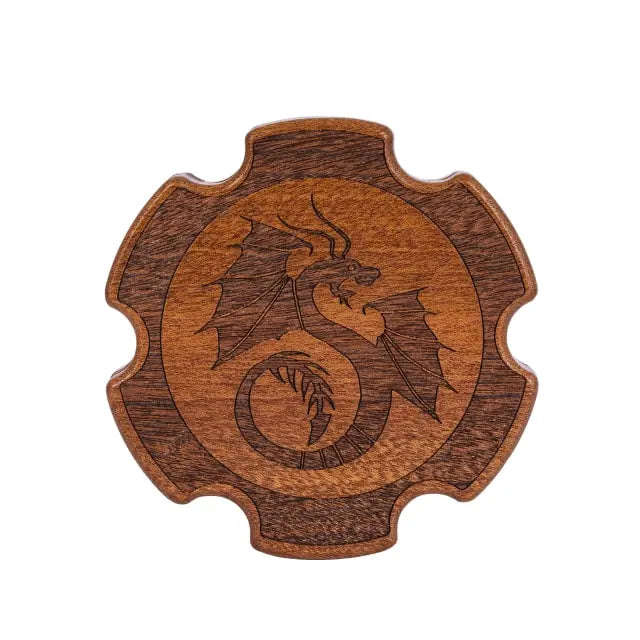 Dragon Series Small Wooden Dice Boxes | Hex
