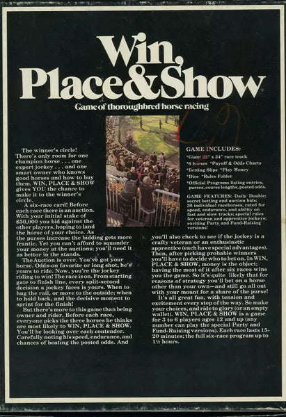 Win, Place & Show