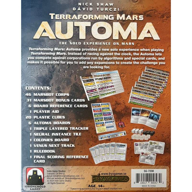 Terraforming Mars: Automa Expansion