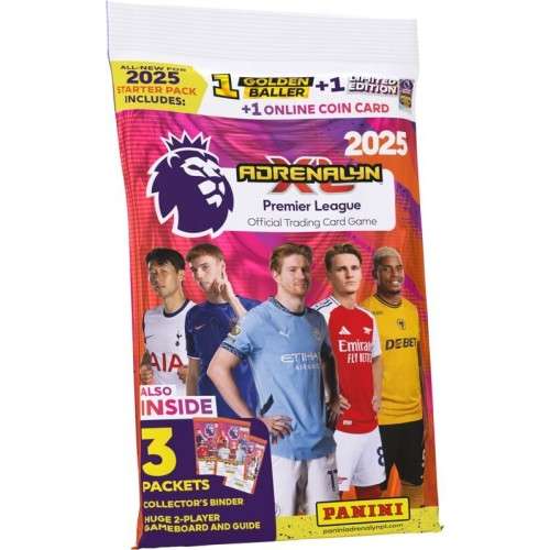 Premier League Adrenalyn XL 2024/25 Official Trading Card Game | Starter Pack (3 Packs)