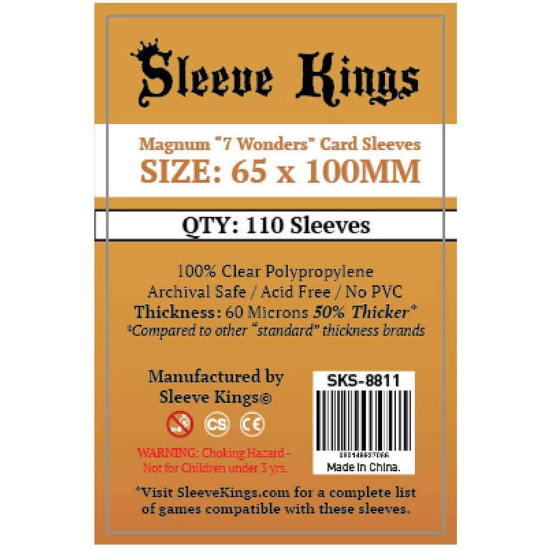 Sleeve Kings | Magnum "7 Wonders" Card Sleeves (Size 65 x 100 mm)