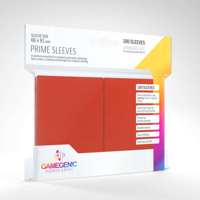 Gamegenic PRIME Sleeves: Red (100)