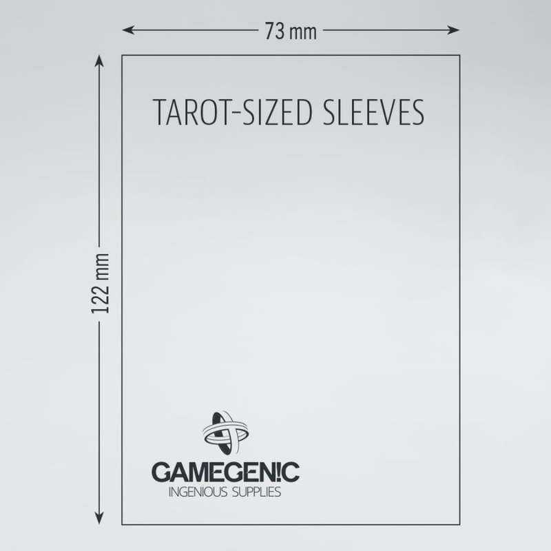 Gamegenic MATTE Tarot Sleeves: 73mm x 122mm (ORANGE)