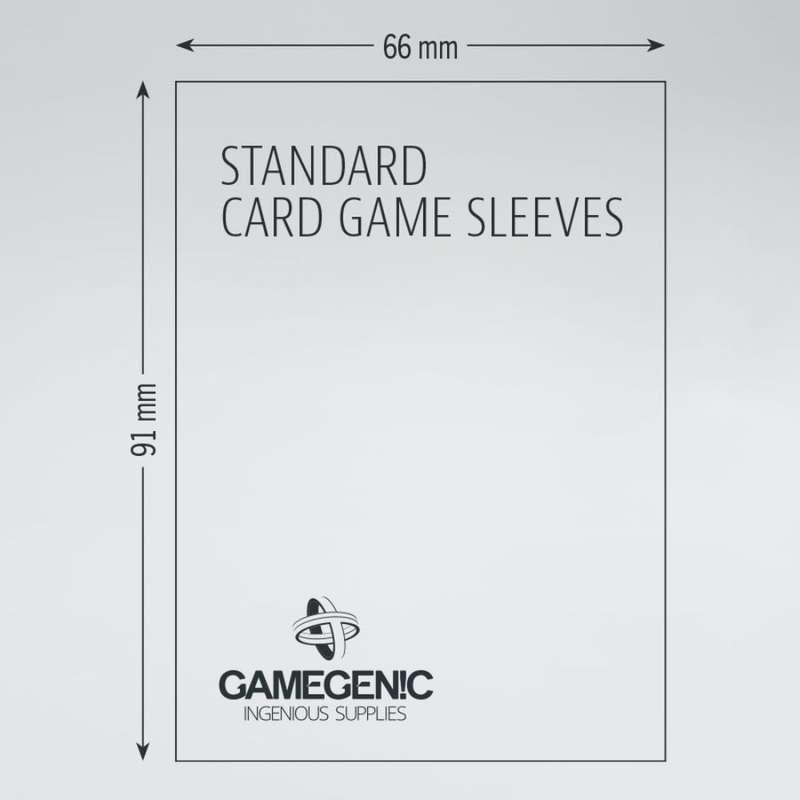 Gamegenic MATTE Sleeves: Standard Card Game (GREY)