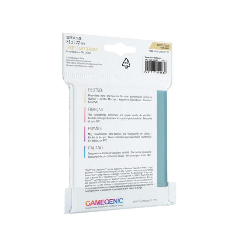 GameGenic | Prime Board Game Sleeves | Dixit (Sand)