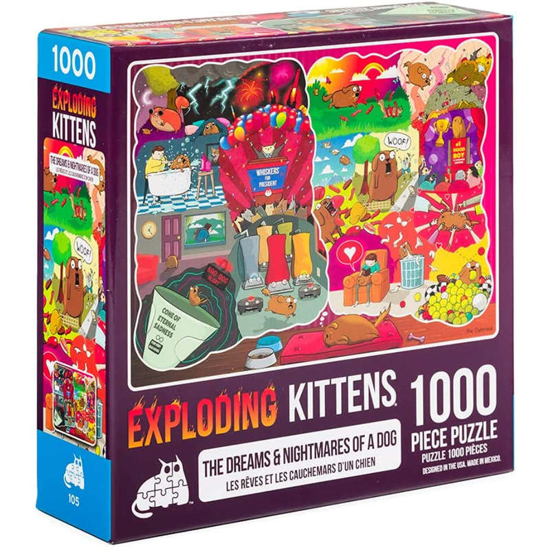 Exploding Kittens Puzzle - Dreams & Nightmares (1000pc)