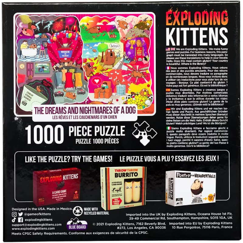 Exploding Kittens Puzzle - Dreams & Nightmares (1000pc)