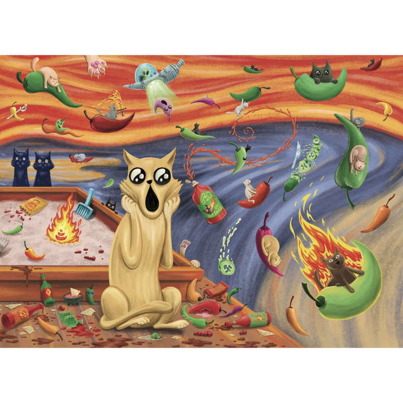Exploding Kittens Puzzle - Spicy Scream (1000pc)
