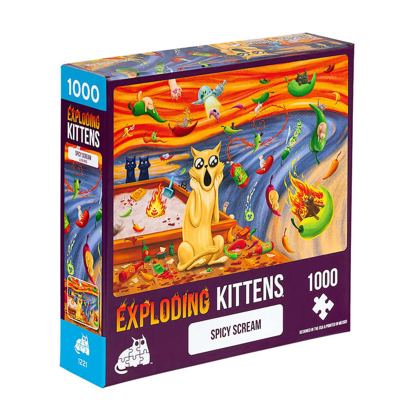 Exploding Kittens Puzzle - Spicy Scream (1000pc)