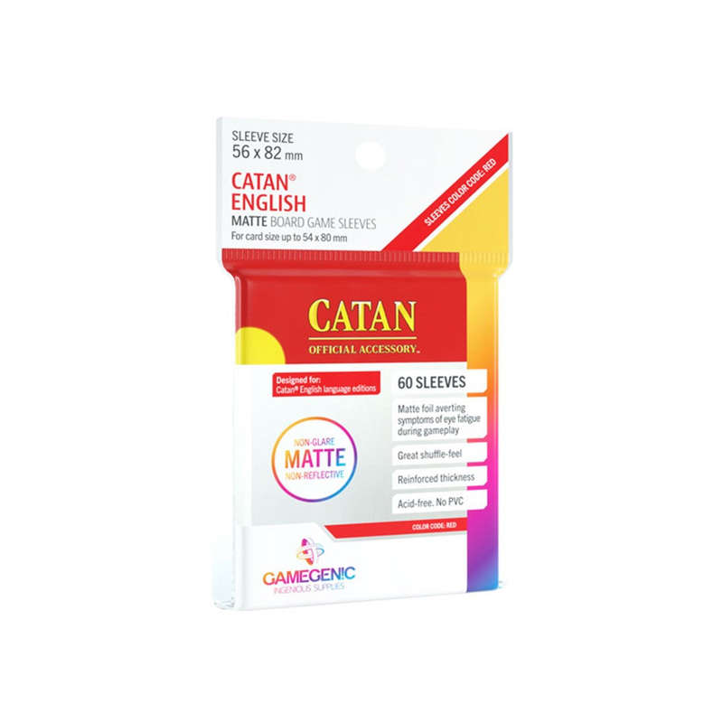 GameGenic | MATTE Sleeves: 56mm x 82mm (Catan)