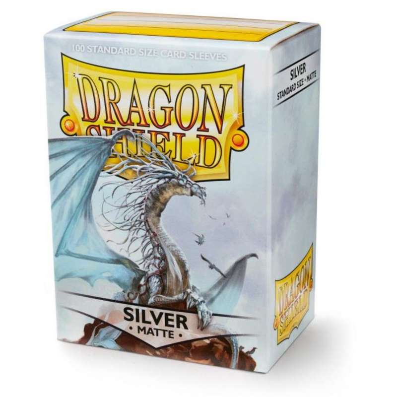 Dragon Shield Sleeves Standard: Matte Silver (100)