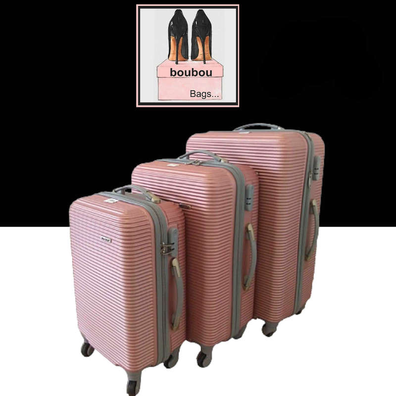 3 Piece Hard Outer Shell Luggage Set - Mink