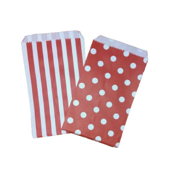 Paper Packets - Small - Red & White