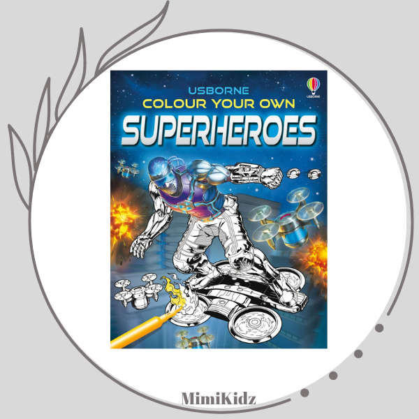 Colour Your Own Superheroes