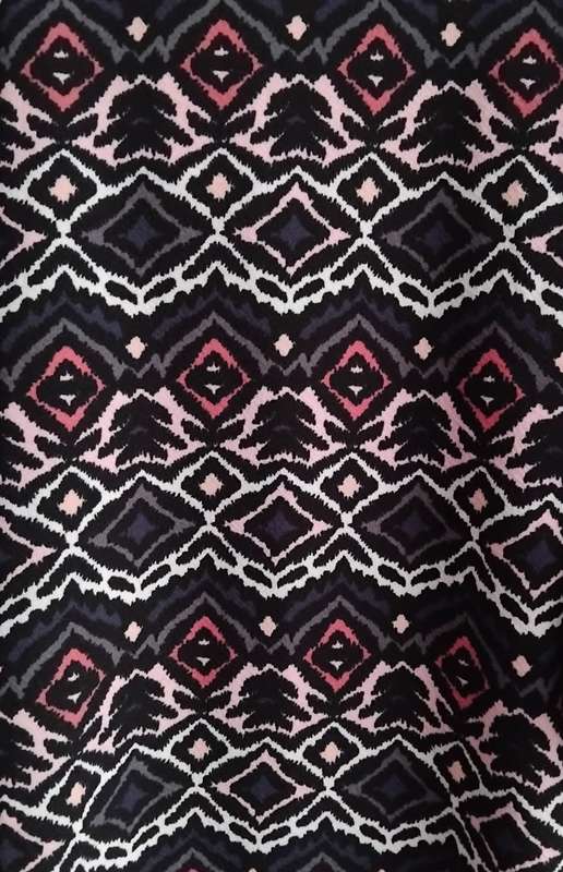 Edith Jacket - Grey/Black/Pink/Blue Aztec Design
