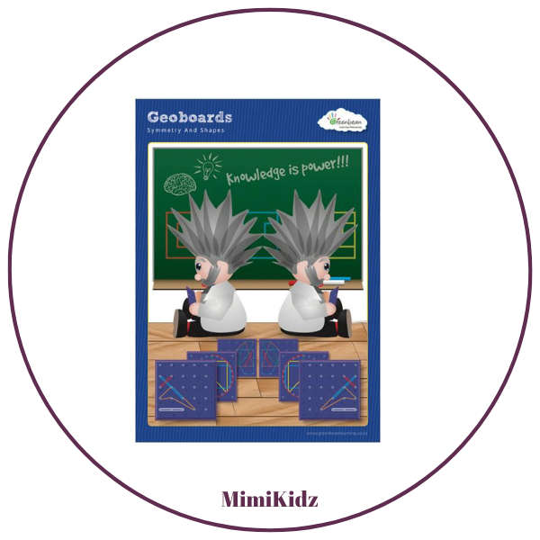 Greenbean Geoboards Activity Cards - Symmetry and Shapes
