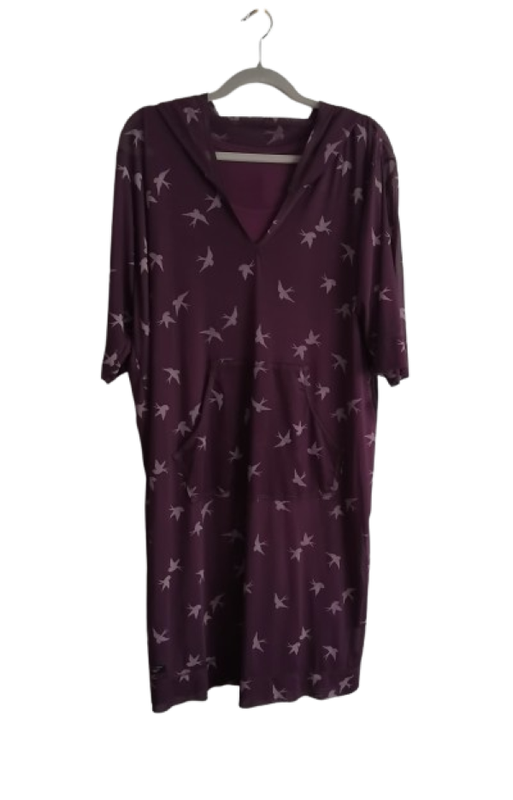 Hooded Dress & Shift Dress - Purple - L