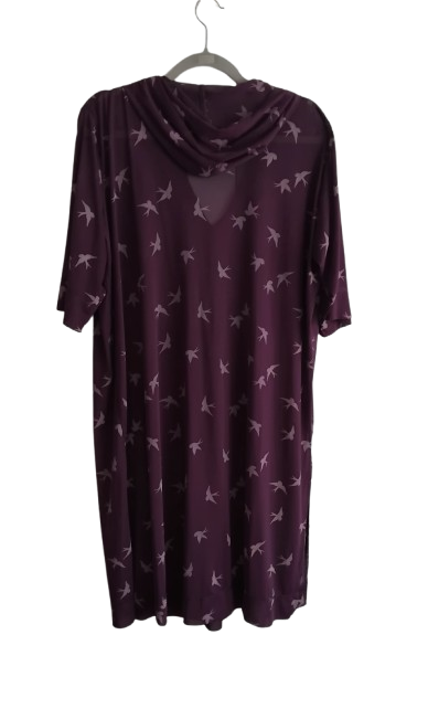 Hooded Dress & Shift Dress - Purple - L