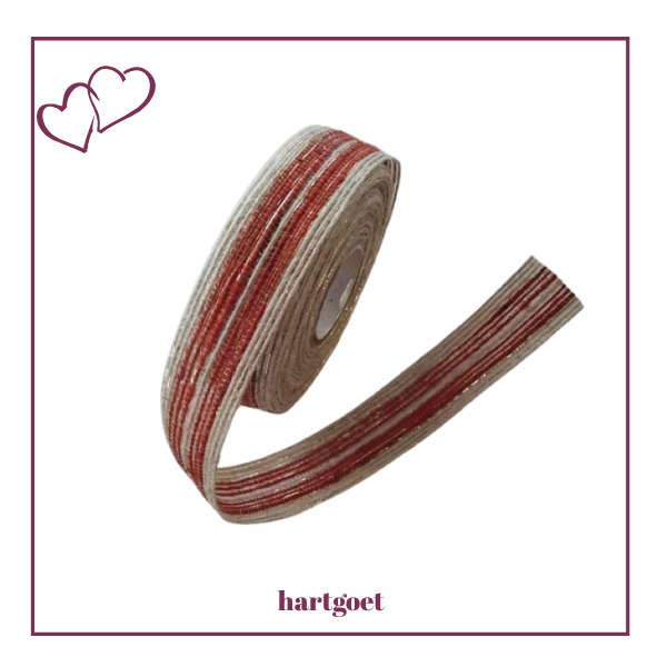 Ribbon - Jute - Red