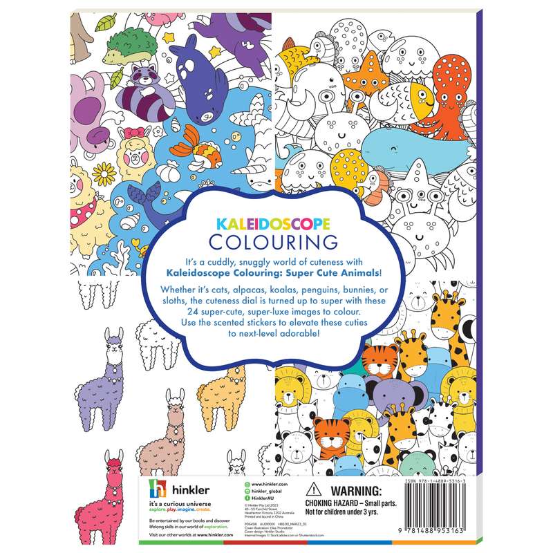Kaleidoscope Colouring:  Super Cute Animals