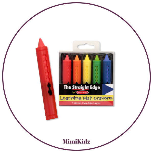 Melissa & Doug Learning Mat Crayons