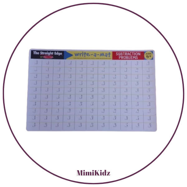 Melissa & Doug - Learning Mat - Subtraction Problems