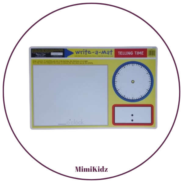 Melissa & Doug - Learning Mat - Telling time