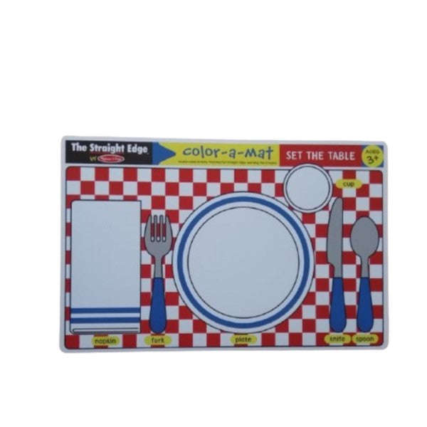 Melissa & Doug - Colour-a-Mat - Set the table